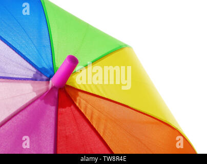 Rainbow umbrella, closeup Stock Photo