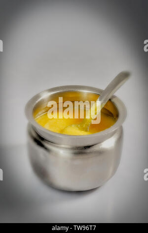 10 Dec 2008 Kitchen things-FOOD- Pure cow ghee aloe good for ayurveda-Mumbai Maharashtra INDIA Stock Photo