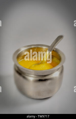 10 Dec 2008 Kitchen things-FOOD- Pure cow ghee aloe good for ayurveda-Mumbai Maharashtra INDIA Stock Photo