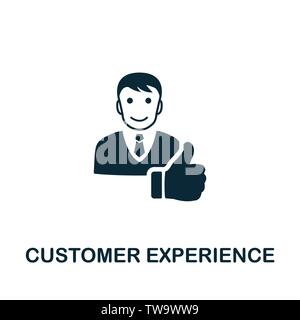 Customer Experience vector icon symbol. Creative sign from icons collection. Filled flat Customer Experience icon for computer and mobile Stock Vector