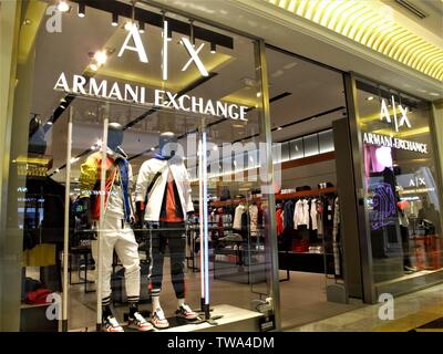 Armani Exchange fashion store Stock 