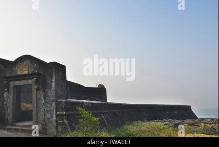 Castella de Aguada also known as the Bandra Fort, Bandstand, Mumbai, Maharashtra. Stock Photo