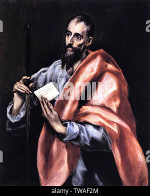 Doménikos Theotokópoulos a.k.a El Greco - Apostle St Paul C 1612 Stock Photo