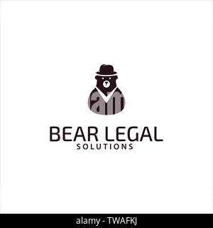 Great and Awesome Bear logo mascot Stock Vector