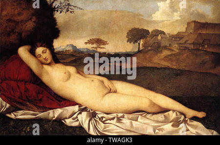 Giorgione - Sleeping Venus 1510 Stock Photo