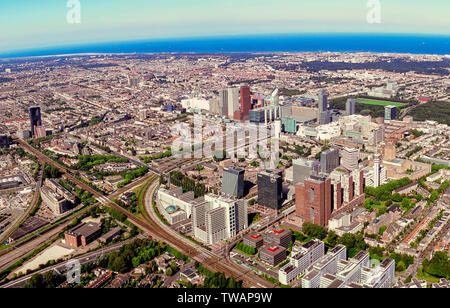 Panorama aerial of The Hague the Netherlands Stock Photo