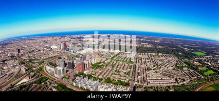 Panorama aerial of The Hague the Netherlands Stock Photo