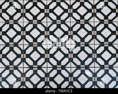 Vintage Tile Floor as Background Stock Photo