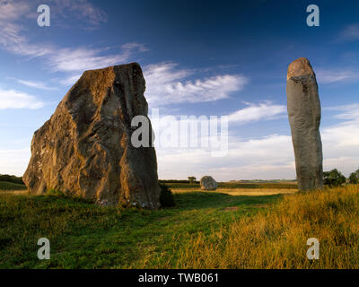 The Cove, Avebury, Wiltshire, England. Neolithic ritual site surrounded by a stone circle contained by the ditch and bank of a massive henge monument.