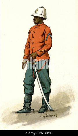 Spahi soldier from Senegal Stock Photo