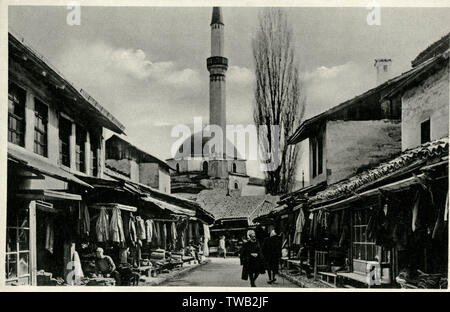 Sarajevo, Bosnia Herzegovina - Trgovke St in the Bascarsija Stock Photo