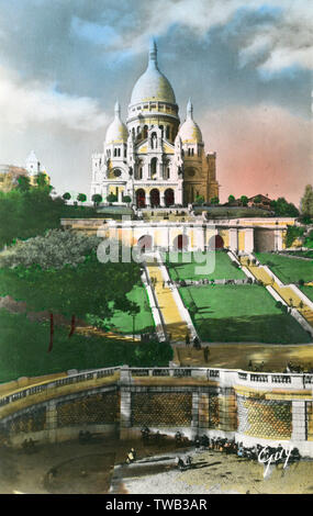 Paris, France - Basilique de Sacre-Coeur de Montmartre Stock Photo
