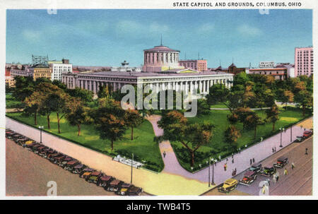 State Capitol and Grounds, Columbus, Ohio, USA Stock Photo