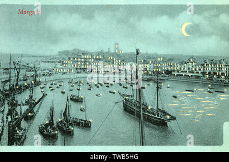 Margate, Kent - Harbour and seafront - hold-to-light card Stock Photo