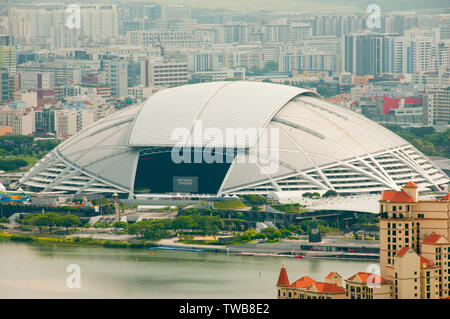 The National Stadium of Singapore opened in 2014 with a capacity of 55000 Stock Photo