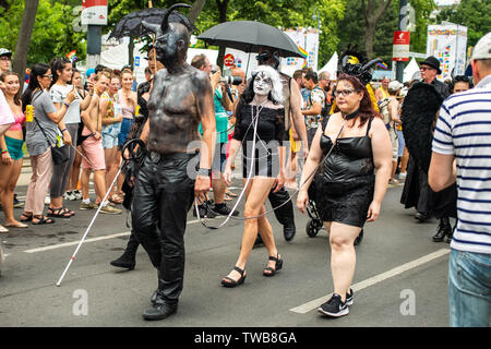 at Euro Pride, the largest Pride event in Europe. Vienna 15 June 2019 Stock Photo