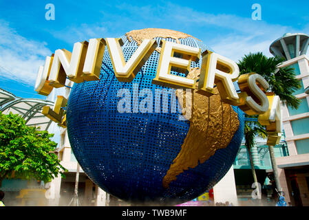 Universal Studios Singapore is a theme park located on Sentosa Island Stock Photo