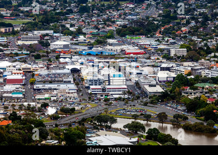 An Elevated View Of The City Of Whangarei, North Island, New Zealand Stock Photo