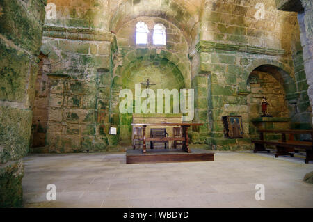Cabras, Sardinia, Italy. San Giovanni di Sinis byzantine church (VI-XI century) Stock Photo