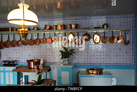 Antique Copper Pota Stock Photo