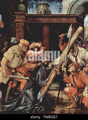 Matthias Grünewald - Christ Carrying Cross 1524 Stock Photo