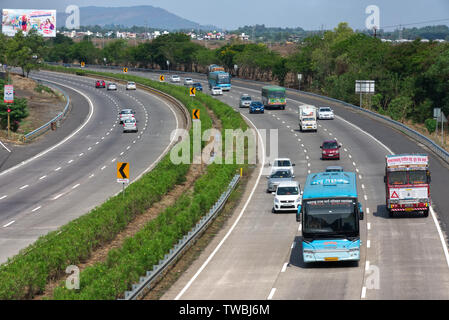 The Mumbai Pune Expressway, India. Stock Photo