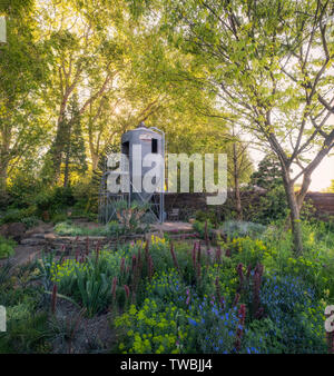 The Resilience Garden at the Chelsea Flower Show in London, UK. Stock Photo