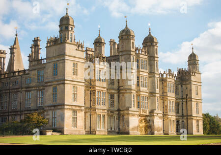 Burghley House Lincolnshire Uk Built About 1575 A Forest Of Chimneys And Towers Seen From The Private Roof Walk Stock Photo Alamy
