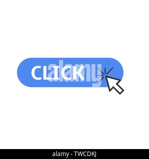 Arrow click icon. Cursor symbol, Vector illustration Stock Vector