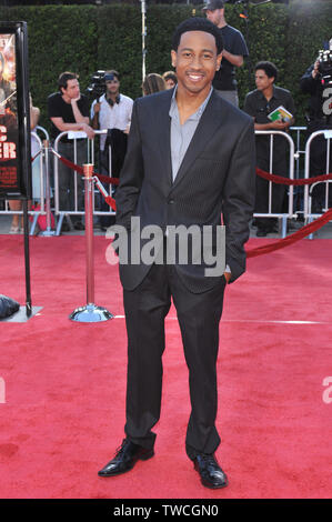 LOS ANGELES, CA. August 11, 2008: Brandon T. Jackson at the Los Angeles premiere of 'Tropic Thunder' at the mann Village Theatre, Westwood. © 2008 Paul Smith / Featureflash Stock Photo