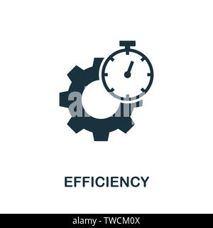 Efficiency icon symbol. Creative sign from quality control icons collection. Filled flat Efficiency icon for computer and mobile Stock Photo