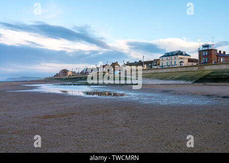 Redcar Beach at Low tide Stock Photo