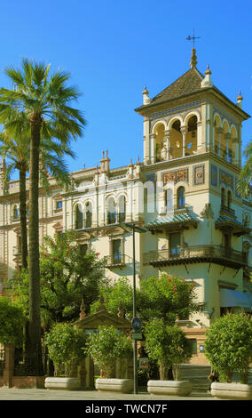 Spain; Andalusia; Seville; Hotel Alfonso XIII, Stock Photo