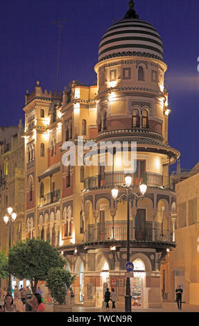 Spain; Andalusia; Seville; Edificio de la Adriatica, Stock Photo