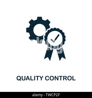 Quality Control vector icon symbol. Creative sign from icons collection. Filled flat Quality Control icon for computer and mobile Stock Vector