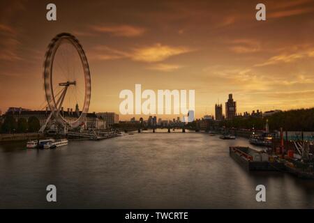 Southbank on Thames Stock Photo
