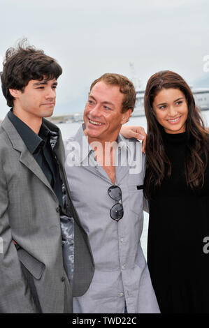 CANNES, FRANCE. May 17, 2008: Jean-Claude Van Damme & son & daughter at the 61st Annual International Film Festival de Cannes. © 2008 Paul Smith / Featureflash Stock Photo