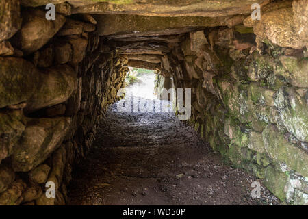 English Heritage Carn Euny Ancient Village occupied since the Iron Age Stock Photo