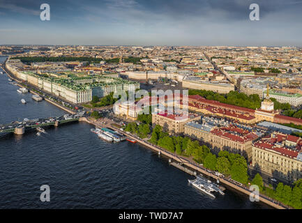 The French Catamaran Energy Observer against sights of the city, working for pure and renewables source of energy, solar energy, wind power, Admiralty Stock Photo