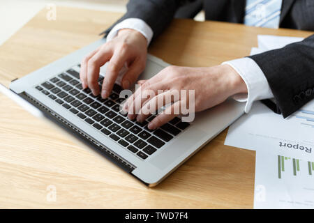 Comment financial reports Stock Photo