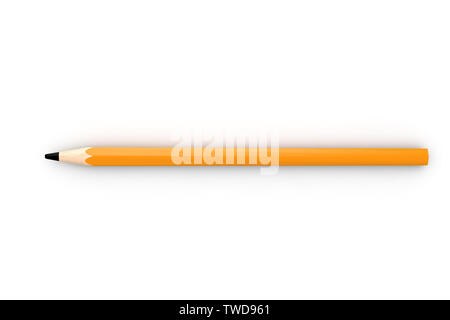 pencil on white background Stock Photo