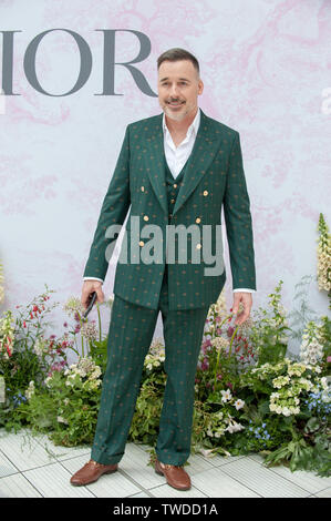 David Furnish, Seen arriving for the V&A Summer Party, at the Victoria and Albert Museum, Stock Photo