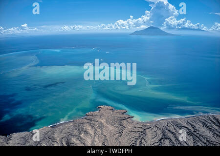 An update of Anak Krakatau on Saturday 04 May 2019. The Krakatoa island (also known as 'Krakatau') is situated near the Indonesian island of Rakata in Stock Photo