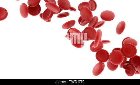 3d rendered platelet model Stock Photo