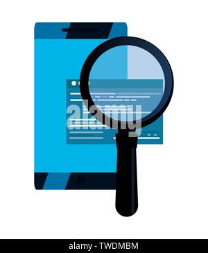 copyright of intellectual digital mobile vector illustration design Stock Vector