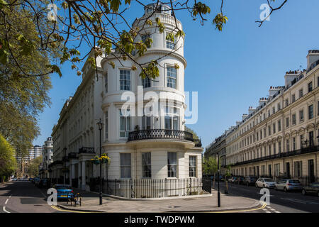 The Hyde Park Estate, residential district in the Paddington area, London, England, U.K. Stock Photo