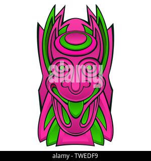 Tiki idol mask Stock Vector