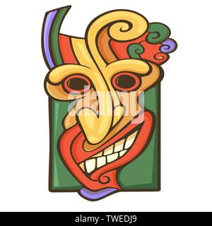 Tiki idol icon Stock Vector