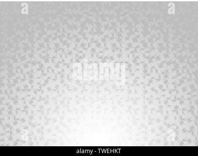 Abstract white and gray gradient color geometric triangles pattern background and texture technology concept. Vector illustration Stock Vector