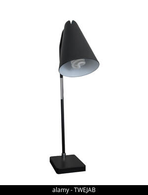 Black lamp modern interior,isolated on background Stock Photo